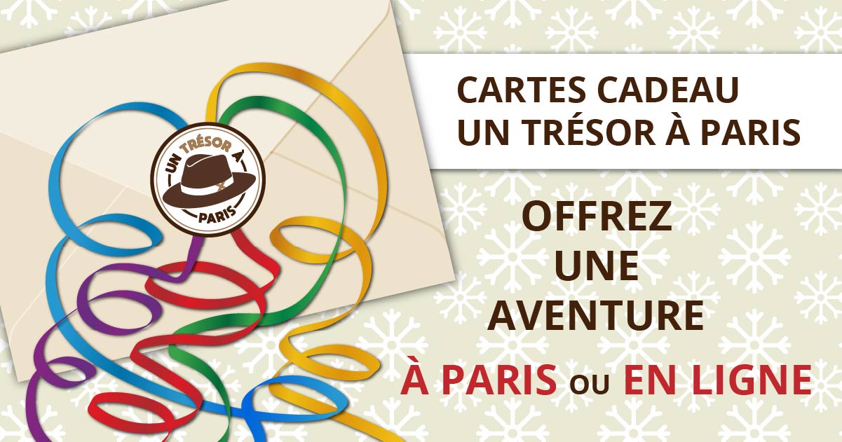 Cartes cadeaux : chasse au trésor | Un Trésor à Paris